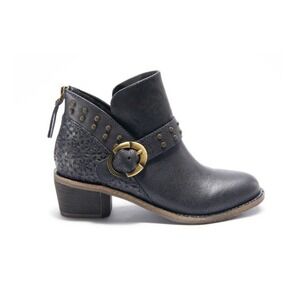 NWT Halsa Footwear Melania Leather Ankle Boot in Navy Women's Size 9